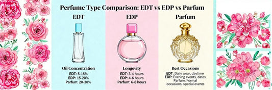 What Is the Difference Between EDT, EDP, and Parfum?