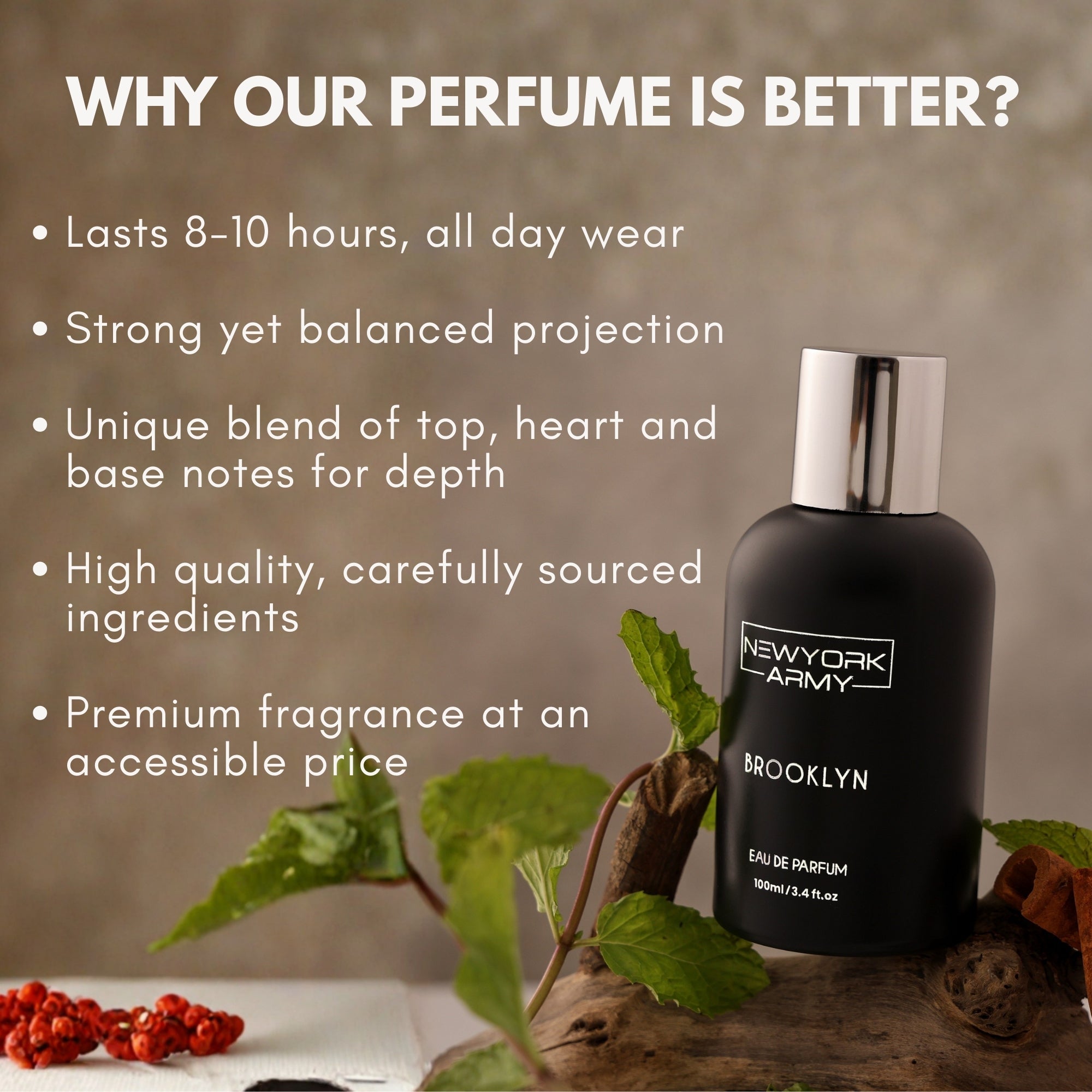 Brooklyn - Luxury long lasting perfume - 100ml